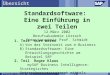 SAP AG and / or America Inc. 2000 / 1 Standardsoftware: Eine Einführung in zwei Teilen 12.März 2002 Berufsakademie Lörrach Semesterarbeit Prof. Schmidt