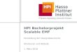 HPI Bachelorprojekt Scalable EMF Vorstellung der Designdokumente Strukturen und Abläufe 1. März 2010