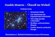 Dunkle Materie – Überall im Weltall Elementare Kräfte Der Urknall und die Expansion des Universums Wie wiegt man das Universum? Sichtbare und unsichtbare