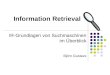 Information Retrieval IR-Grundlagen von Suchmaschinen im Überblick Björn Gustavs