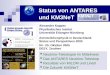 Status von ANTARES und KM3NeT Alexander Kappes Physikalisches Institut Universität Erlangen-Nürnberg Astroteilchenphysik in Deutschland: Status und Perspektiven