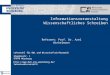 Lehrstuhl für BWL und Wirtschaftsinformatik Stephanstr. 1 97070 Würzburg  Informationsveranstaltung