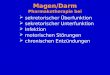 Magen/Darm Pharmakotherapie bei sekretorischer Überfunktion sekretorischer Unterfunktion Infektion motorischen Störungen chronischen Entzündungen
