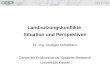 Landnutzungskonflikte Situation und Perspektiven Dr.-Ing. Rüdiger Schaldach Center for Environmental Systems Research Universität Kassel