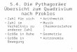 1 5.4. Die Pythagoräer Übersicht zum Quadrivium nach Proklos Zahl für sich Zahl im Verhältnis zu anderer Zahl Größe in Ruhe Größe in Bewegung Arithmetik