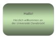Hallo! Herzlich willkommen an der Universität Osnabrück!