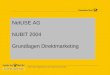 NUBIT 2004; Steigenberger Conti Hansa Kiel; 06.02.2004 NetUSE AG NUBIT 2004 Grundlagen Direktmarketing