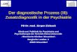 Der diagnostische Prozess (III): Zusatzdiagnostik in der Psychiatrie PD Dr. med. Jürgen Zielasek Klinik und Poliklinik für Psychiatrie und Psychotherapie
