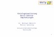 1 Katalogerweiterung durch Bibtip-Empfehlungen Dr. Michael M¶nnich Marcus Spiering Universit¤tsbibliothek Karlsruhe
