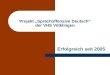 Projekt Sprachoffensive Deutsch der VHS Völklingen Erfolgreich seit 2005