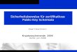 Ewan FleischmannZertifikatlose Public-Key Kryptographie Sicherheitsbeweise für zertifikatlose Public-Key Schemata Ewan Fleischmann Kryptowochenende 2006
