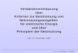VV-II + David Wenger, Frank Peter Verbändevereinbarung über Kriterien zur Bestimmung von Netznutzungsentgelten für elektrische Energie und über Prinzipien