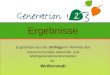 Ergebnisse aus der Umfrage im Rahmen des Interkommunalen Altenhilfe- und Mehrgenerationenkonzeptes für Weißenstadt Ergebnisse