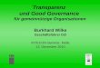 Transparenz und Good Governance für gemeinnützige Organisationen Burkhard Wilke Geschäftsführer DZI INTECON-Seminar, Melle 13. Dezember 2010