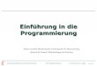 Vorlesung Einführung in die Bioinformatik - U. Scholz & M. Lange Folie #9-1 Perl-Programmierung Einführung in die Programmierung Basiert auf dem Bioinformatik-Vorlesung