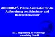 ADSORBA ® - Pulver-Aktivkohle für die Aufbereitung von Schwimm- und Badebeckenwasser ETC engineering & technology consulting GmbH