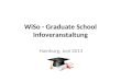 WiSo - Graduate School Infoveranstaltung Hamburg, Juni 2013