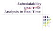 Real Time Analysis in Real Time Schedulability. Problembeschreibung Performanzanalyse in beschränkter Zeit Iteratives Verfahren mit Schedulability Analysen