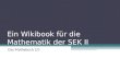 Ein Wikibook für die Mathematik der SEK II Das Mathebuch 2.0