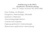 Einführung in die BWL: Qualitative Marktforschung Prof. Dr. Jürgen Schwark WS 2005/2006 Zum Anfang: ein Beispiel Kategorien, Methodologie, Methodik Qualitative