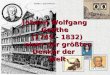 Johann Wolfgang Goethe (1749 - 1832) einer der größten Denker der Welt Welt