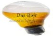 Deutschlands Lieblingsgetränk 1. Bier entsteht durch einen chemischen Prozess der alkoholischen Gärung aus Wasser, Malz, Hopfen und Hefe. Hopfen: Hopfen