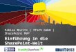 Fabian Moritz | ITaCS GmbH | SharePoint MVP Einführung in die SharePoint-Welt