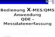X-Team Consulting / 1 Bedienung X -MES/QMS Anwendung QDE - Messdatenerfassung