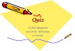 QuizQuiz In fünf Kategorien sind 20 bis 100 Punkte zu erzielen