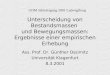 Unterscheidung von Bestandsmassen und Bewegungsmassen: Ergebnisse einer empirischen Erhebung Ass. Prof. Dr. Günther Ossimitz Universität Klagenfurt 8.3.2001