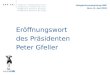 Eröffnungswort des Präsidenten Peter Gfeller Delegiertenversammlung SMP Bern, 11. April 2012