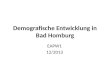 Demografische Entwicklung in Bad Homburg EAPW1 12/2013