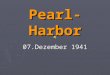 Pearl-Harbor 07.Dezember 1941 Einige von uns erinnern sich an den Tag wir hörten die Nachrichten, Radio konnte melden, aber konnte nicht schreckliche