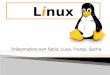 Präsentation von Fabio, Luca, Frangi, Sacha. Was ist Linux? Linux & Windows & Mac Logos Tux Von wem wurde Linux entwickelt? Wofür wird Linux benutzt?