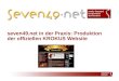 Seven49.net in der Praxis: Produktion der offiziellen KROKUS Website