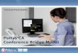 Poltys CA Conference Bridge Modul Training Präsentation
