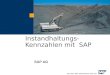 Instandhaltungs- Kennzahlen mit SAP SAP AG. SAP AG 2002, Maintenance KPIs for the Mining Industry, Dean Fitt 2 Instandhaltungskennzahlen Einf¼hrung Typische