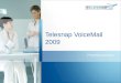 Telesnap VoiceMail 2009 Produktpräsentation. Einleitung Doc.No.: ASE/APP/PLM/ 0163 / DE