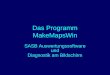 Das Programm MakeMapsWin SASB Auswertungssoftware und Diagnostik am Bildschirm