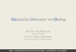 DeLiDi - Gesellschaft für Deutsche Literatur im Dialog -  /  Deutsche Literatur im Dialog Prof. Dr. Jang-Weon Seo (Korea University)
