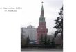 Im November 2005 in Moskau. Mauro Häusler 6La 2007/8 hatte eine Idee Ein Riesenplakat soll die 40-jährige Kantonsschule Luzern im sowjetischen Propagandastil