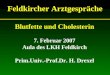 Blutfette und Cholesterin 7. Februar 2007 Aula des LKH Feldkirch Prim.Univ.-Prof.Dr. H. Drexel Feldkircher Arztgespräche