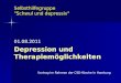 Selbsthilfegruppe "Schwul und depressiv" 01.08.2011 Depression und Therapiemöglichkeiten Vortrag im Rahmen der CSD-Woche in Hamburg