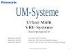 Urban Multi Auslegungshilfe1 Urban Multi VRF-Systeme Auslegungshilfe Baureihe MX1R 5, 8 und 10 HP Inverter Baureihe MA1R 16 bis 30 HP Inverter-Kombinationen