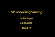 IW –Coursingtraining in Beringen 10.05.2009 Part 2