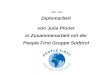 2009 - 2010 Diplomarbeit von Julia Ploner in Zusammenarbeit mit der People First Gruppe Südtirol