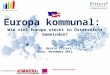 Europa kommunal: Wie viel Europa steckt in Österreichs Gemeinden? Dr. Harald Pitters Wien, November 2012 In Kooperation mit
