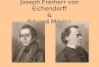 Joseph Freiherr von Eichendorff & Eduard Mörike. Eduard Mörike 1804 - 1871 Gliederung: - Lebenslauf Lebenslauf - WerkeWerke - EpocheneinordnungEpocheneinordnung