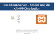 Das Client/Server – Modell und die XAMPP-Distribution Allgemeine Informationstechnologien I Alexander Pentzlin & David Neugebauer 19.01.2011
