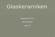 Max Schwinger Hauptseminar AC V 29.01.13 1. Was ist eine Glaskeramik? Historisches Herstellung Keimbildung Thermische Expansion Anwendungen 2